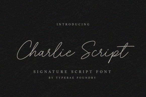 Charlie Script: A Signature Style for Authentic Designs