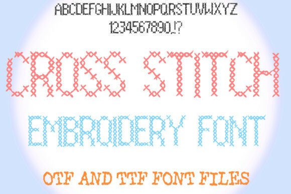 Cross Stitch Embroidery: A Creative Font for Handmade Appeal
