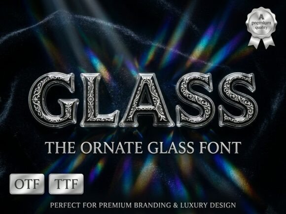 Glass: A Premium Display Font of Crystal and Craftsmanship
