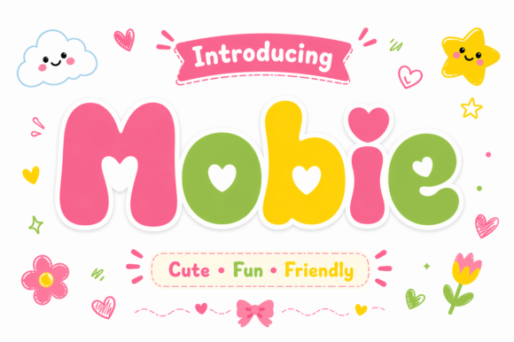 Mobie: The Playful Display Font for Joyful Designs