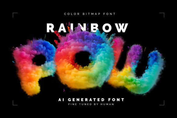 Rainbow Pow: A Modern Typeface for Dynamic Branding