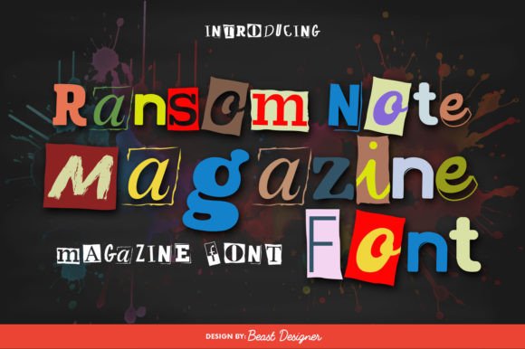 Ransom Note Magazine: The Ultimate DIY Typeface