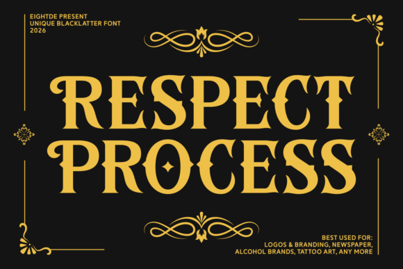 Respect Process: Blackletter Grit for Modern Brands