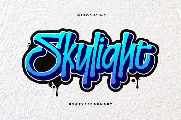 Skylight: Bold Graffiti Font for Urban Designs