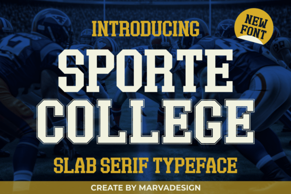 Sporte College: The Bold Typeface for a Classic Athletic Aesthetic