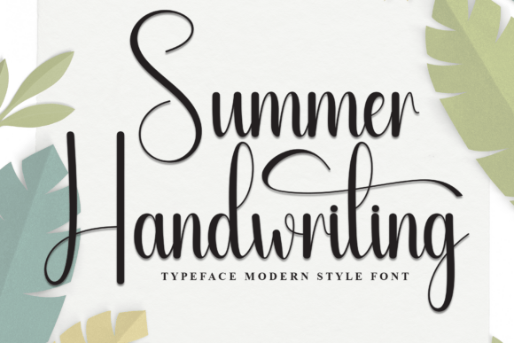 Summer Handwriting: A Sweet and Friendly Display Font