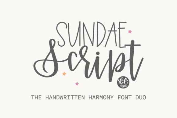 Sundae Script Duo: A Sweet Blend for Modern Designers