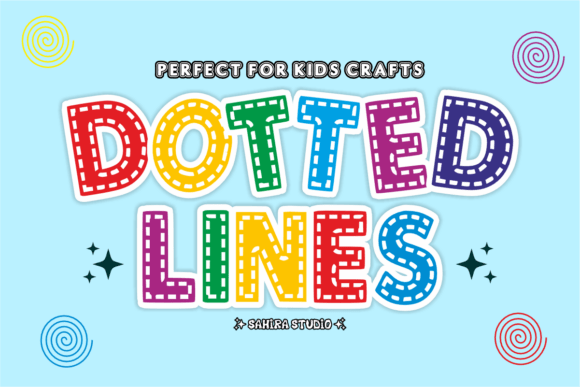 Unleash Creative Joy with Dotted Lines Font
