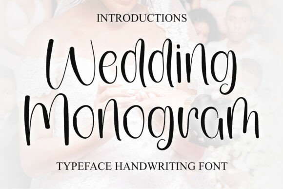 Wedding Monogram: A Stylish Script for Elegant Design Projects
